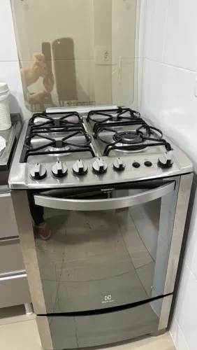 Fogão Electrolux 56 STX 4 Bocas Inox com Forno