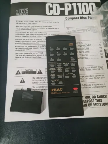 controle remoto teac cd p1100