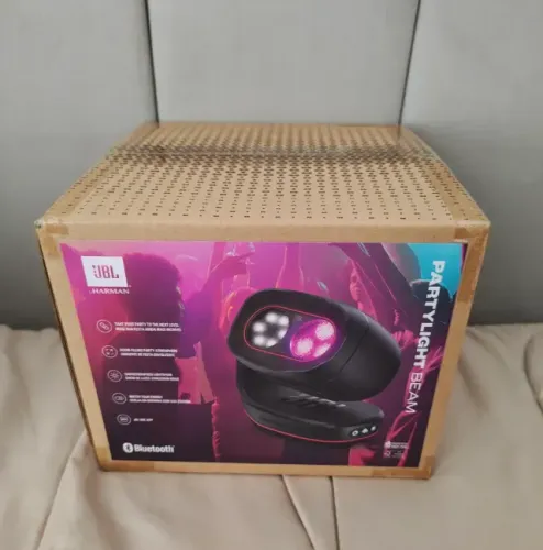 Luz para Festa Portátil JBL PartyLight Beam Preto - (Novo, Lacrado)
