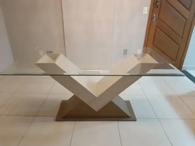 Mesa de jantar retangular