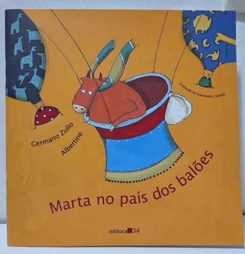 Livro 'Marta no país dos balões' em excelente estado de conservação 
