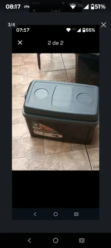 Caixa térmica 15 litros Floripa preta 
