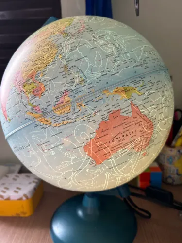 Abajur led mapa terrestre luminoso 