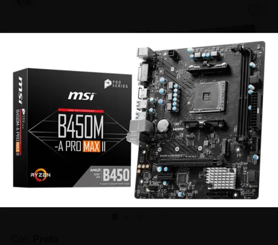 Placa-Mãe MSI B450m-A Pro Max