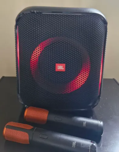 Caixa Partybox Encore JBL 2 Microfones