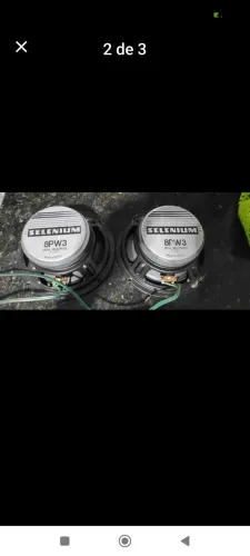 par alto falantes 8 polegadas selenium 8pw3 8 ohms raridade