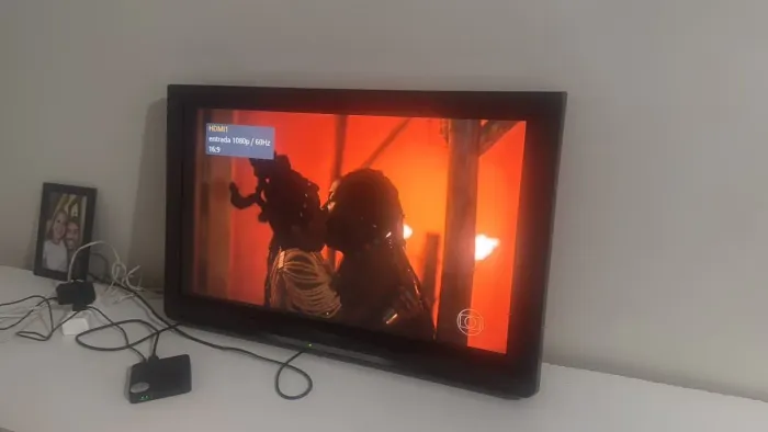 TV Panasonic antiga funcionando 100% - imagem boa, aceita antena e smart via adaptador
