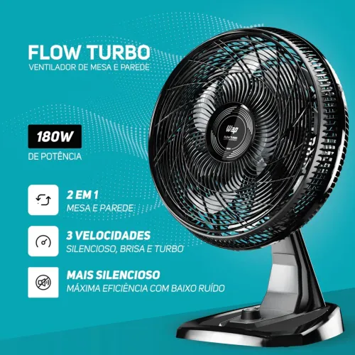 VENTILADOR WAP FLOW TURBO 50CM 8 PÁS, M