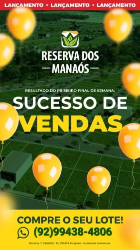 Proveito essa promoção e garanta seu lote no Reserva dos Manaós