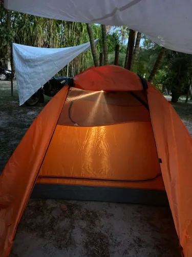 Barraca de Camping Joyfox J-705 4 Pessoas Impermeável<br><br>3500mm Laranja-escuro