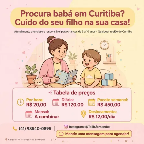 Babá Disponível/Diarista