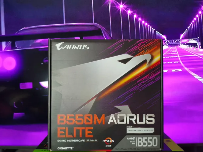 Placa Mãe Gigabyte B550M Aorus Elite