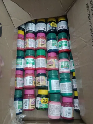 Tintas acrílicas pva verniz acrilex vencidas 