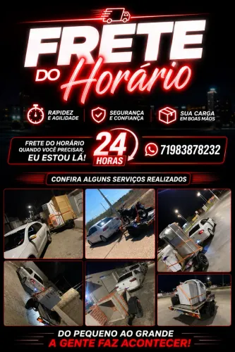 Frete do horário