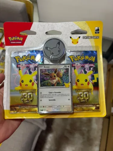 Pokémon Tcg Celebração 30 Anos Blister Duplo Com Moeda Copag
