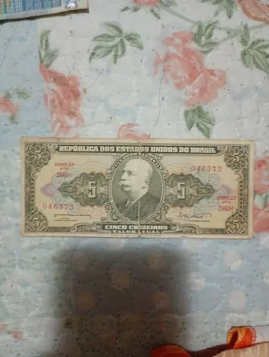 Nota de 5 cruzeiros do Brasil 