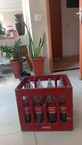 3 garrafas de coca 1L e uma de guaraná antártica
