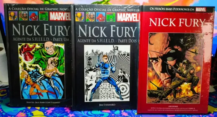 Salvat Marvel - Nick Fury Agente da Shield - Parte 1 e 2 + Nick Fury (LACRADAS) Quadrinhos