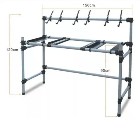 Rack Titânio para toca discos,  cdj etc.