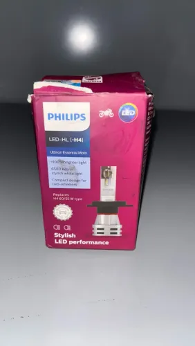 Lâmpada Led Phillips H4 para moto