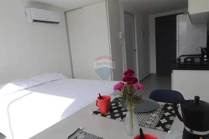Flat mobiliado para locação com 20m², no Jardim Oceania, João Pessoa - PB