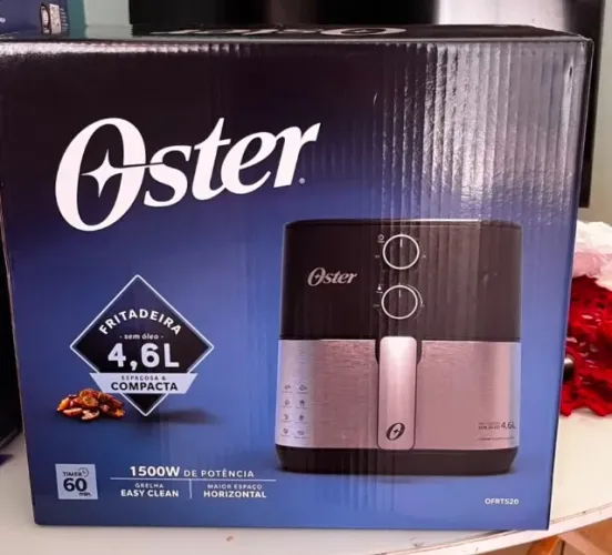 AIR FRYER OSTER 4,6L - NOVA NA CAIXA 
