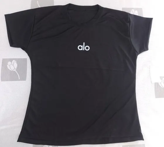 Camisa Básica Dri Fit Feminina Tam GG Preta