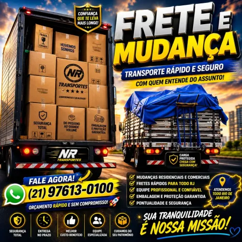 Precisando de frete ou mudança, achou!
