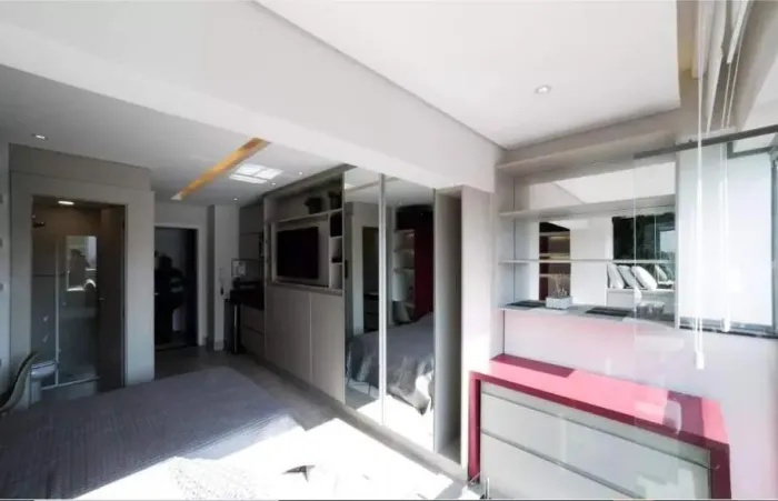 Estúdio novo, lindamente decorado, espaço aconchegante multifuncional
