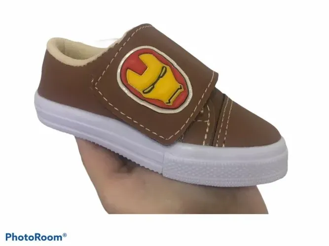 Tênis infantil menino velcro tamanho 20 - na caixa