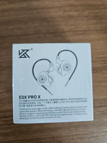 FONE KZ EDX PRO X - SEM MICROFONE  - LACRADO - BLACK