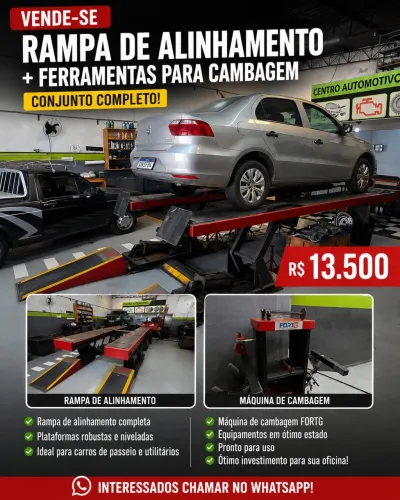 Rampa para alinhamento com as cabeças de alimento
