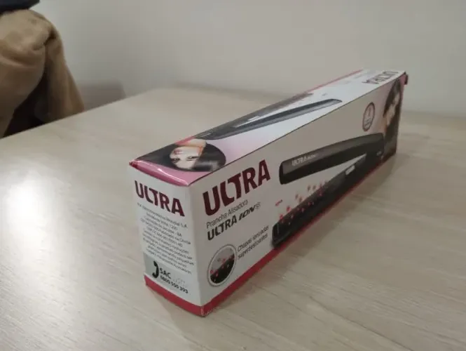 Prancha Alisadora Mondial Ultra P14 Cerâmica Com Íons Bivolt Preto 127/220v