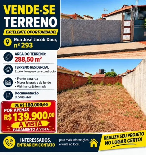 Vende-se um terreno urbano