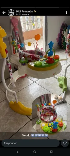 Brinquedo pula pula e jumper 360°bebe