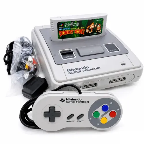 Super Famicom Original Nintendo SNES Japonês Console Raro Completo Colecionador + Controle