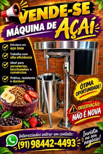 Máquina de bater açaí