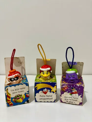 Enfeites Árvore de Natal Turma do Ronald McDonald?s Raro - 2000