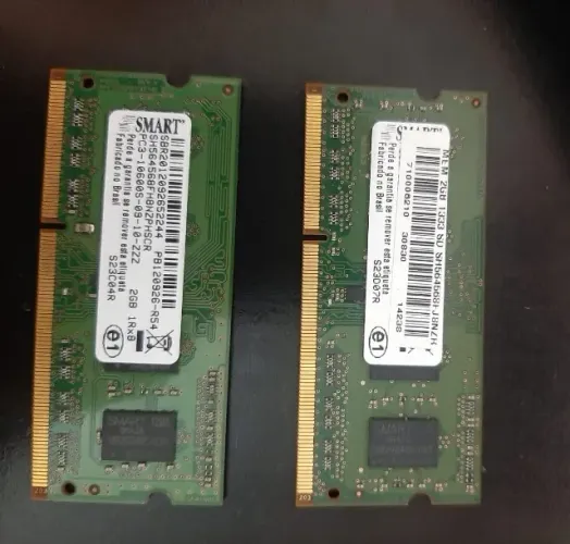 2X MEMÓRIA RAM 2GB DDR3 1333MHz Notebook SO-DIMM - 4GB