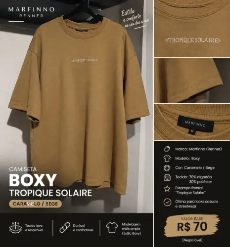 Camisa boxy Tropique Solaire