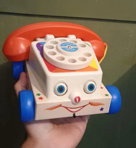 Brinquedo Retrô Chatter Telephone Fisher Price Toy Story