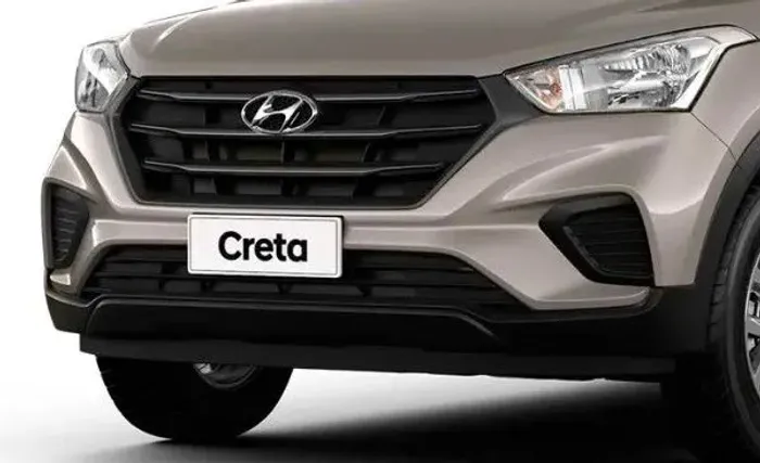 Par de moldura/grade do farol de neblina original Hyundai Creta