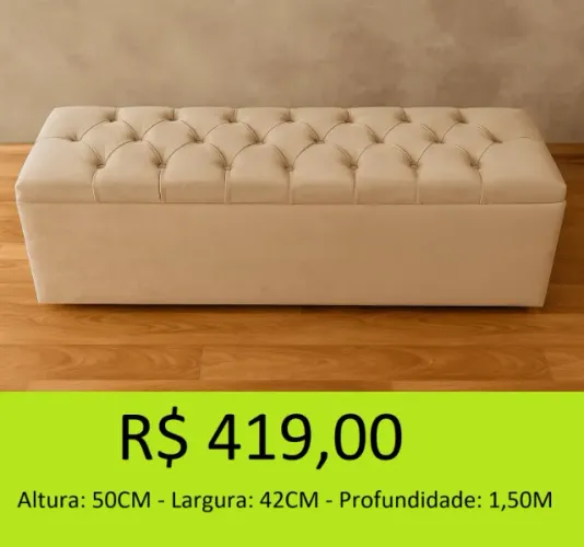 Recamier queen 1,50 bau - temos a pronta entrega