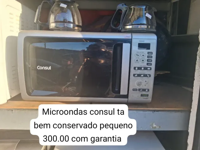 Microondas semi novo ta bem conservado consul inox com garantia 