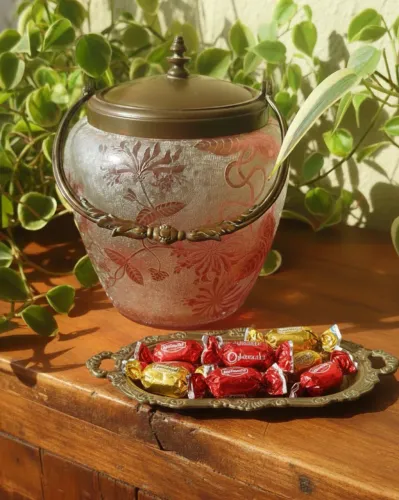 Bomboniere Vintage Francesa Art Nouveau Decoração Exclusiva