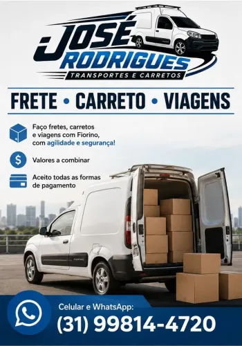 Frete, carreto e viagem Fiorino
