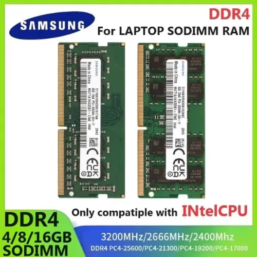 12X CARTÃO - MEMÓRIA DDR4 08GB(X2 04GB) 2666 Mhz SAMSUNG - ORIGINAL LACRADO - 12X CARTÃO