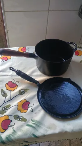 Panela de ferro + frigideira
