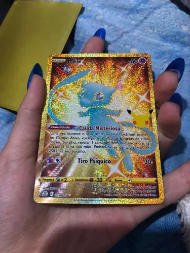 Pokémon Card Mew Dourado