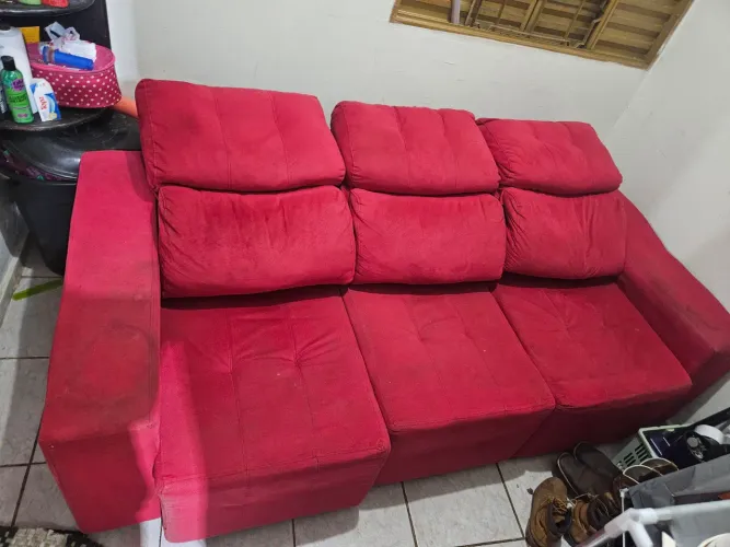 Sofá retrátil usado 3 lugares